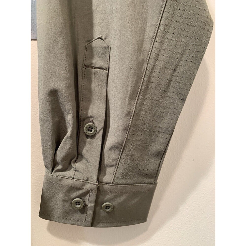 Dickies Vented Gray Long Sleeve Be Cool Performance Button Up Work Shirt 2XL - Picture 12 of 16